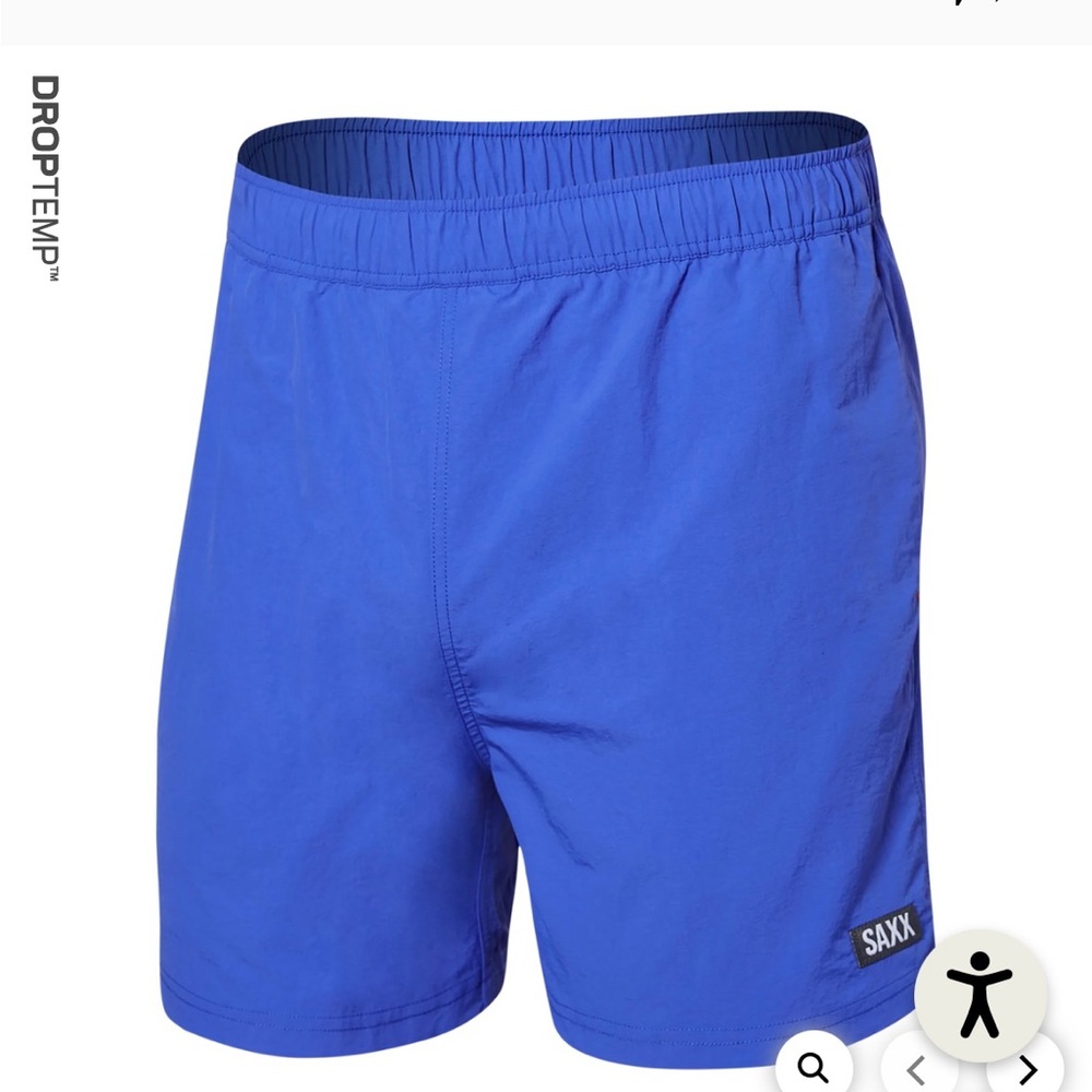 SAXX Go Coastal Swim Trunks, Large